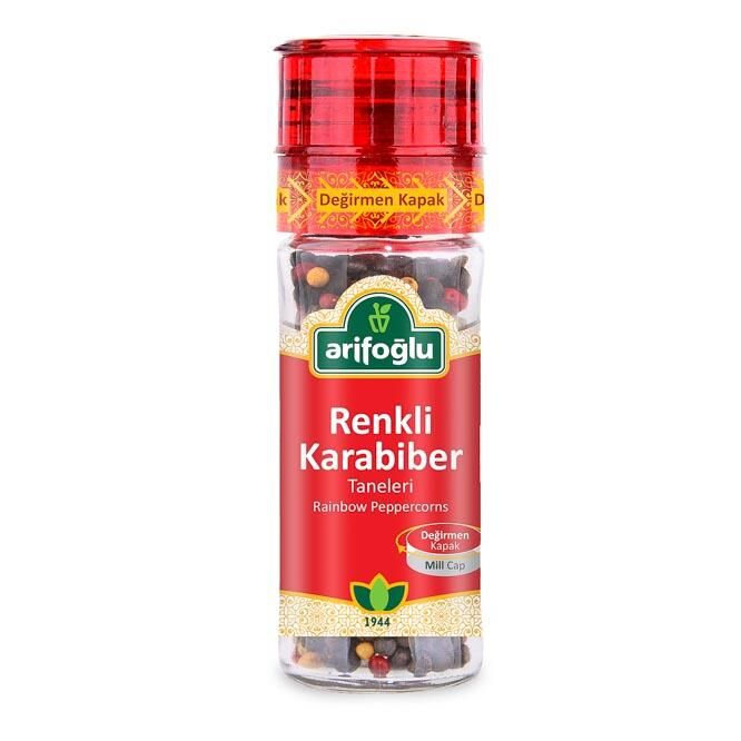 Arifoglu Mixed Peppercorns Grinder 50g bottle - Arifoglu
