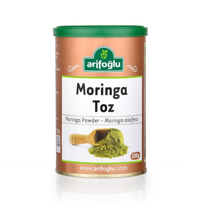 Arifoglu Moringa Powder Tin Box 100g - Arifoglu