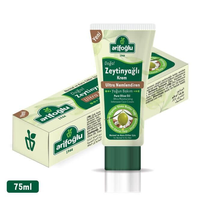 Arifoglu Natural Olive Oil Cream 75ml Tube