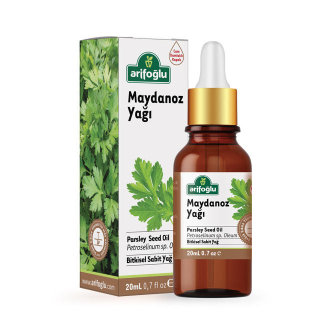 Arifoglu Parsley Oil 20ml in amber dropper bottle