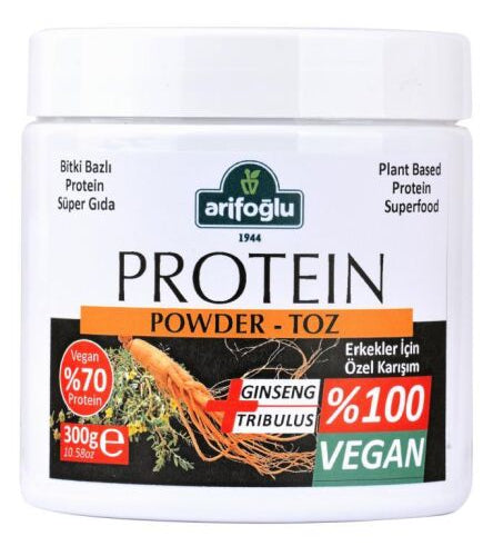 Arifoglu Plant-Based Protein Powder for Men 300g – Vegan Superfood - Arifoglu