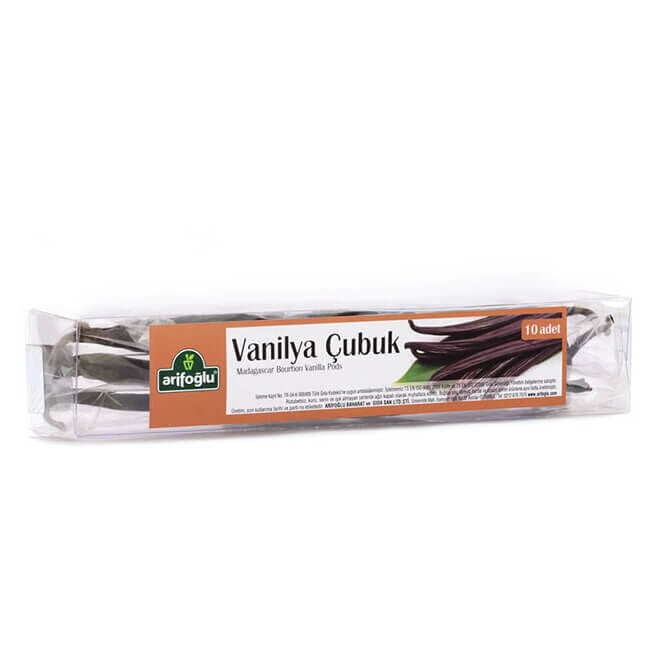 Arifoglu Vanilla Sticks Box of 10 – Natural Vanilla for Baking - Arifoglu