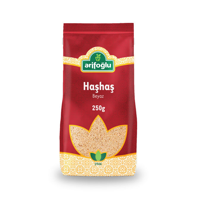 Arifoglu White Poppy Seeds 250g – Mild Flavor for Baking & Sauces - Arifoglu