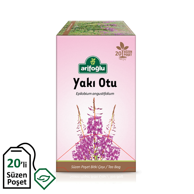 Arifoglu Willowherb Herbal Tea 20 Filter Bags – Calming Herbal Blend - Arifoglu