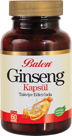 Balen Ginseng 375mg 60 Capsules Bottle - Balen