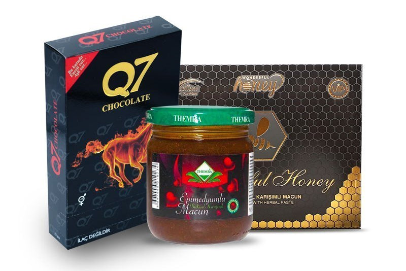 Translation missing: ar.Best Sellers Set - Themra Herbal Paste, Wonderful Honey Sachets, Q7 Chocolate - Sets - accessibility.image_number 1