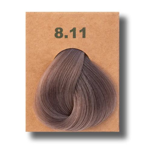 Translation missing: ar.BioMagic Hair Color Cream Intense Ash Light Brown No: 8.11 packaging and product view - BioMagic - accessibility.image_number 2