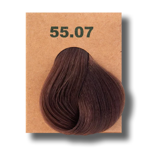Translation missing: ar.BioMagic Hair Color Cream Intense Chocolate Brown No: 55.07 packaging and product view - BioMagic - accessibility.image_number 2
