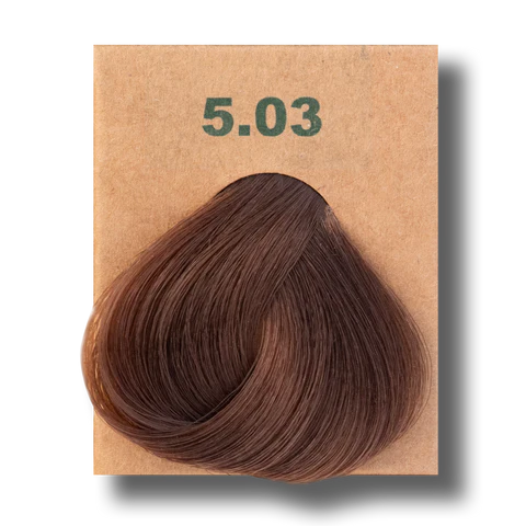 Translation missing: ar.BioMagic Hair Color Cream Hazelnut Brown No: 5.03 packaging and product - BioMagic - accessibility.image_number 2