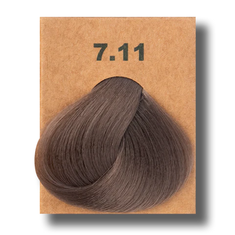 Translation missing: ar.BioMagic Hair Color Cream Intense Ash Dark Blonde No: 7.11 packaging and product
 - BioMagic - accessibility.image_number 2
