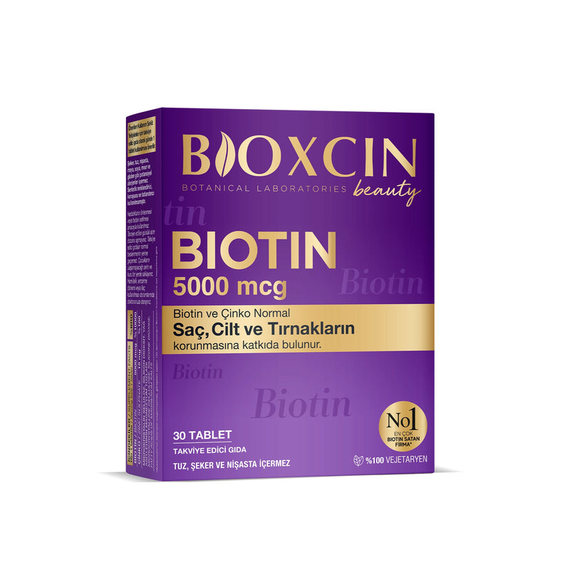 Bioxcin Biotin 5000mcg, 30 Tablets - Bioxcin - Image 1