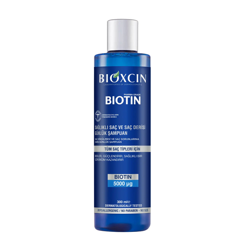 Translation missing: ar.Bioxcin Biotin Shampoo 300 ml packaging and product view - Bioxcin - accessibility.image_number 2
