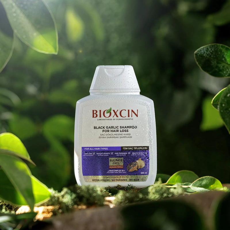 Bioxcin Black Garlic Shampoo 300 ml packaging and product view - Bioxcin - Image 4