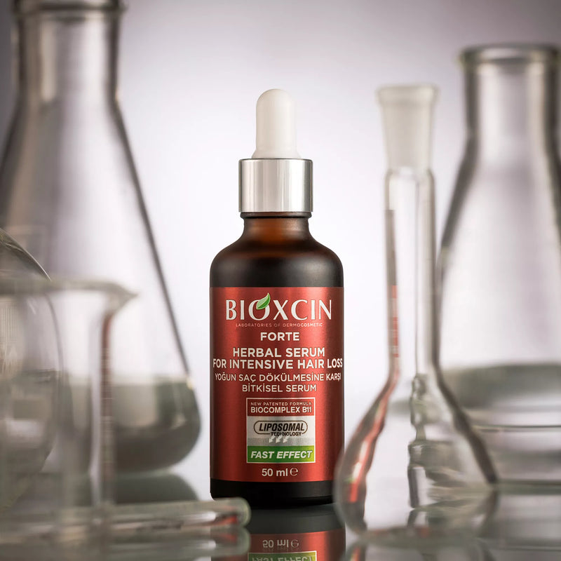 Bioxcin Forte Advanced Anti Hair Loss Serum 50 ml, 3 Ampoules packaging and product view - Bioxcin - Image 7