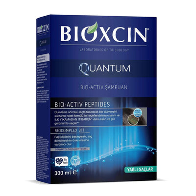 Bioxcin Quantum Volumizing Shampoo for Oily Hair 300ml – Herbal volume and oil control shampoo - Bioxcin