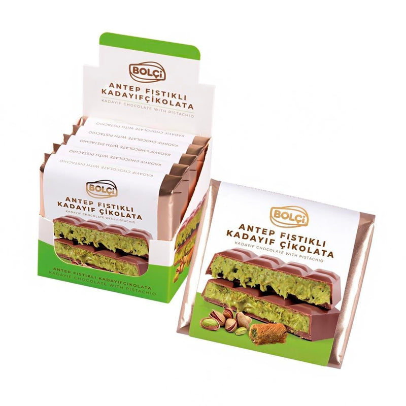 Translation missing: en.Bolci Dubai Milk Chocolate Pistachio Kadaif Filling 100g - Bolci - accessibility.image_number 2