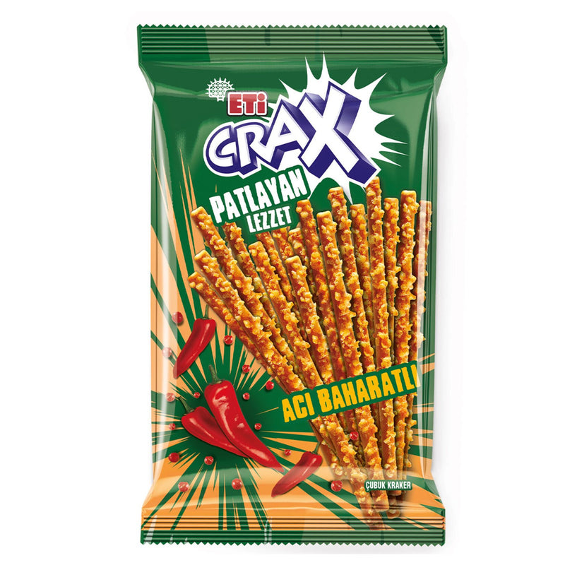 Eti Crax Spicy Stick Crackers 80g - Eti