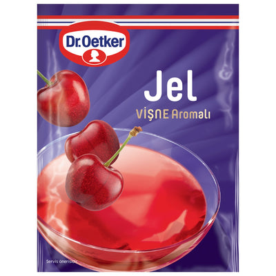 Dr.Oetker Sour Cherry Flavored Jelly 100g - Dr.Oetker