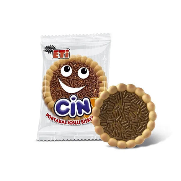 Eti Cin Orange Flavored Biscuit 25g x 36 Pieces - Eti - Image 1