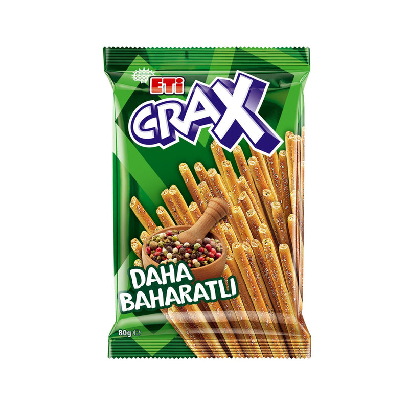Eti Crax Spicy Stick Crackers 80g
