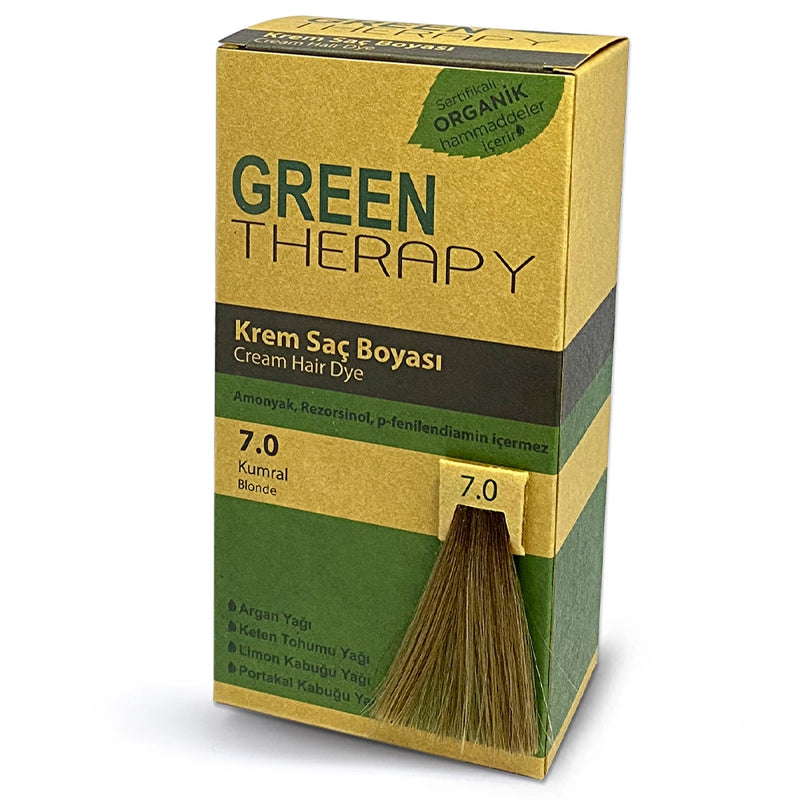 Translation missing: en.Green Therapy Hair Color Cream Brown No: 7.0 packaging and product view - Green Therapy - accessibility.image_number 1