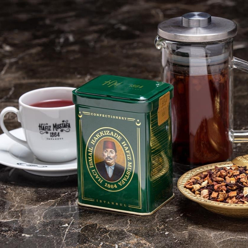 H. Mustafa Apple Fruit Tea 75g Tin - H. Mustafa