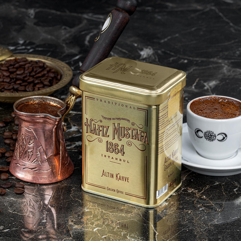 H. Mustafa Gold Turkish Coffee 170g Tin