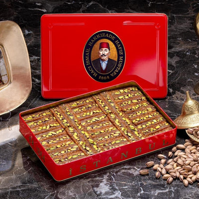 H. Mustafa Pistachio Ottoman Palace Kadaif 1kg Tin