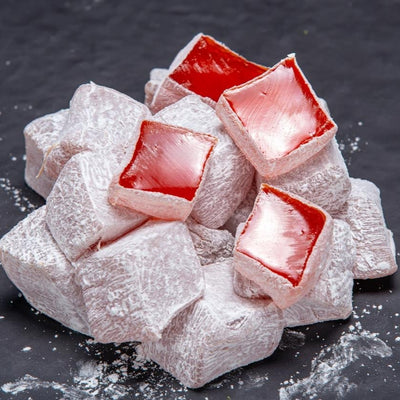 H. Mustafa Plain Orange Turkish Delight 1kg Tin - H. Mustafa