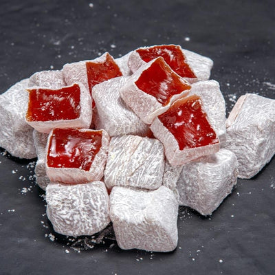 H. Mustafa Rose Petal Turkish Delight 1kg Tin - H. Mustafa