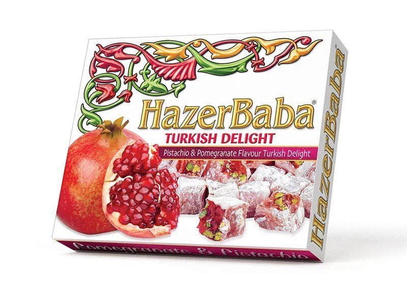 Hazer Baba Pistachio and Pomegranate Turkish Delight available in multiple sizes - Sets - Image 2