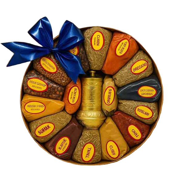 Hazer Baba Turkish Spice Set 17-Piece Premium Seasoning Collection with Golden Grinder - Hazer Baba - Image 2