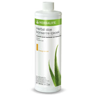 Herbalife Herbal Aloe Concentrate Drink Mango Flavor 473 ml bottle front view