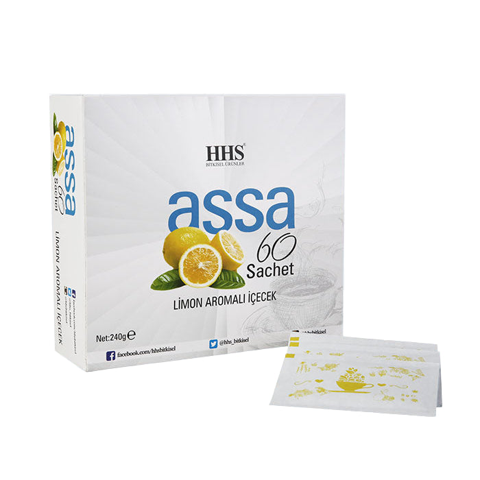HHS Assa 60 Lemon Flavored Mixed Herbal Tea – Refreshing herbal tea bags with lemon flavor - HHS - Image 1