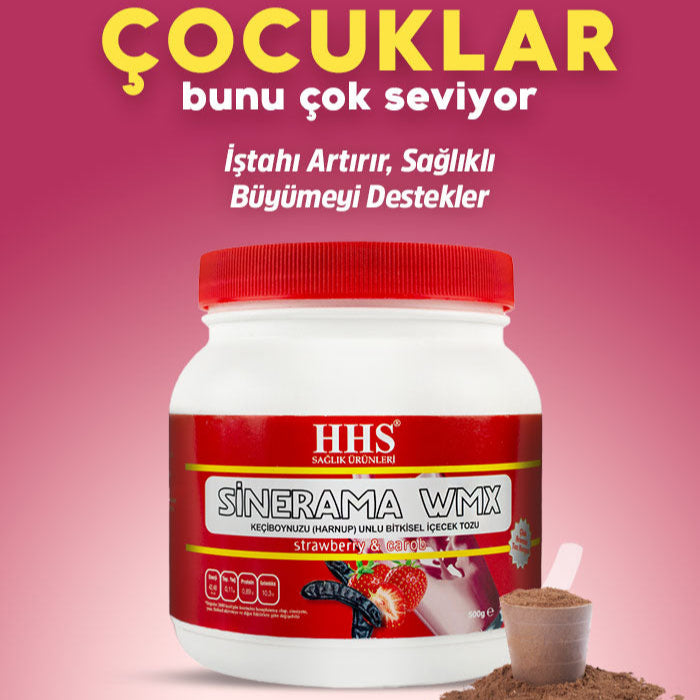 Translation missing: en.HHS Sinerama WMX Carob &amp; Strawberry 500g – Nutritious herbal powder blend for children - HHS - accessibility.image_number 2