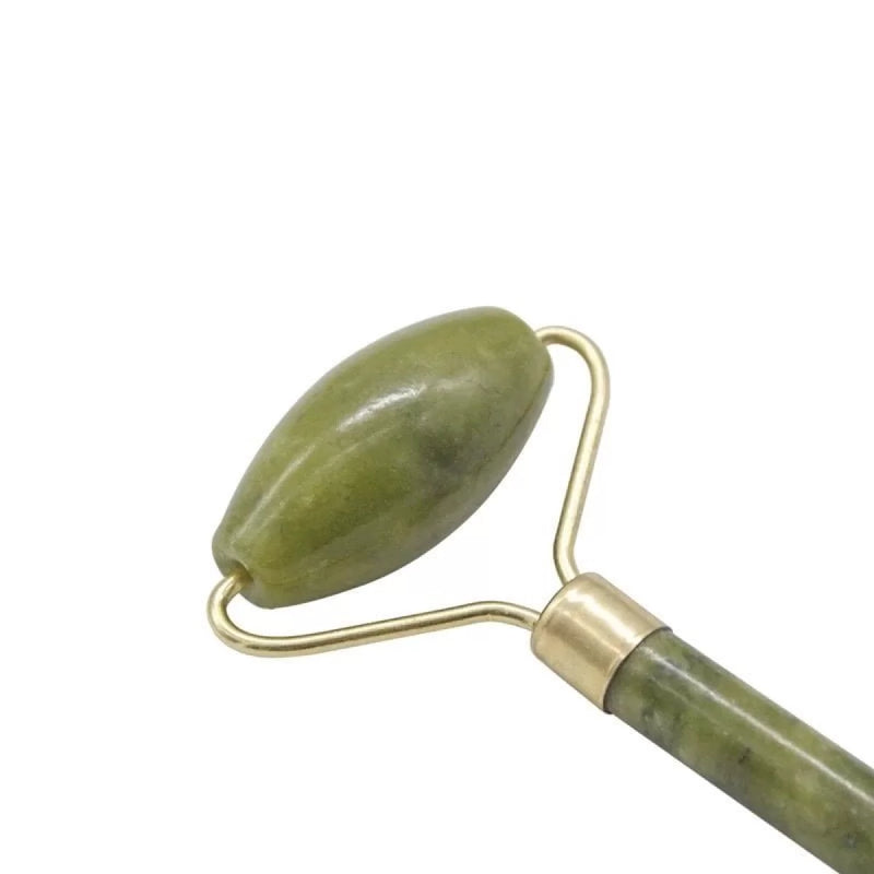 Jade stone face roller for natural skincare - Afiya - Image 3