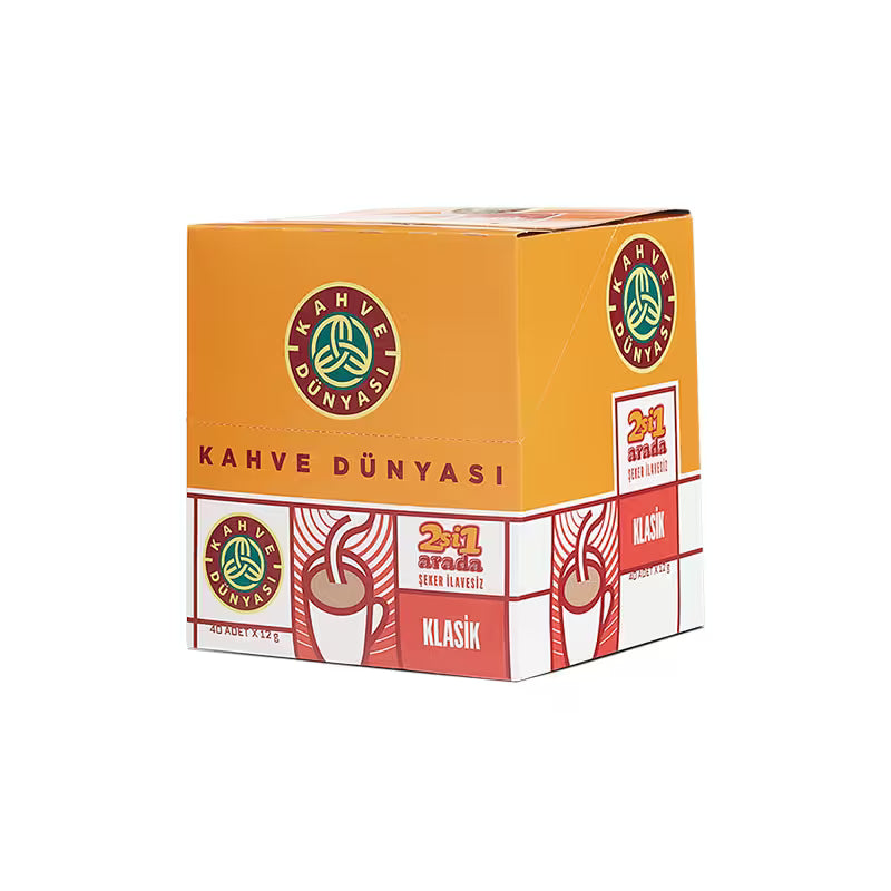 Kahve Dunyasi Classic 2-in-1 Sugar Free Coffee 12g x 40 Pack - صورة 2