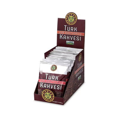 Kahve Dunyasi Dark Roasted Turkish Coffee 12 x 100g Pack - Kahve Dunyasi