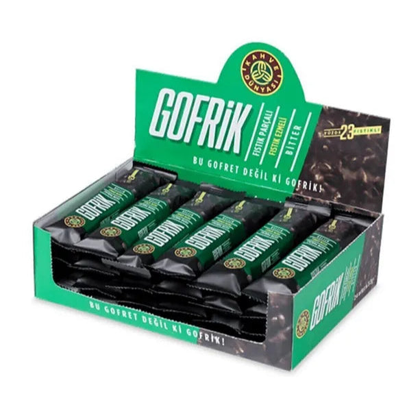Kahve Dunyasi Gofrik Bitter Chocolate 33g x 24 Pack - صورة 2
