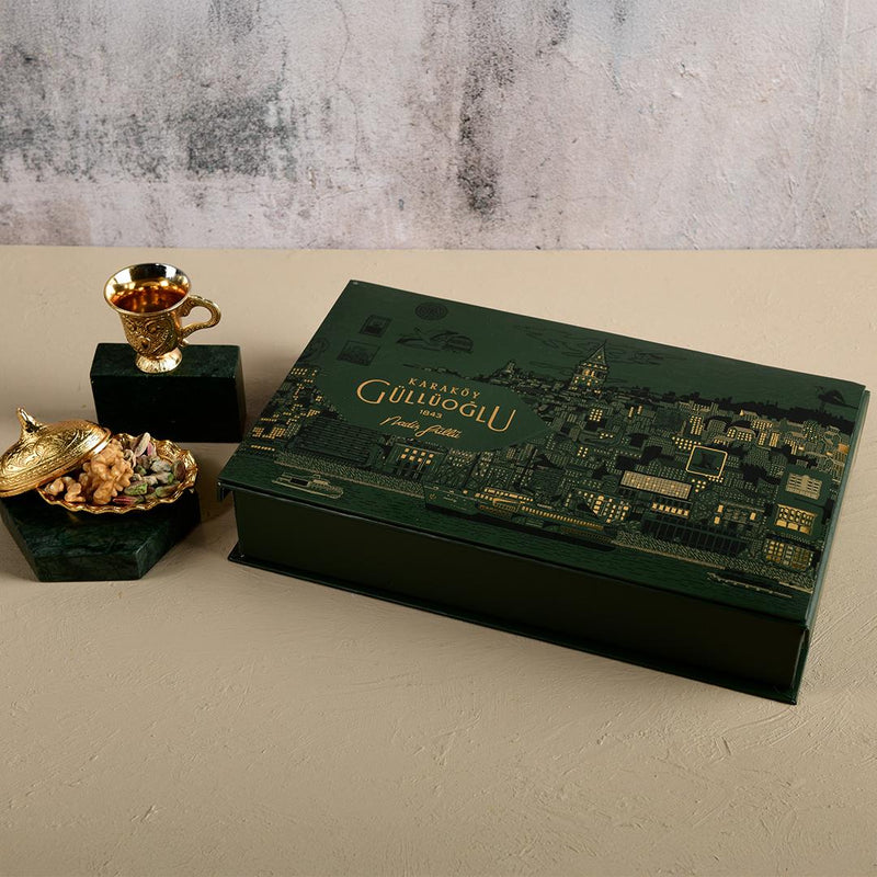 Karakoy Gulluoglu Assorted Baklava 1kg Special Leather Gift Box - Karakoy Gulluoglu - Image 2