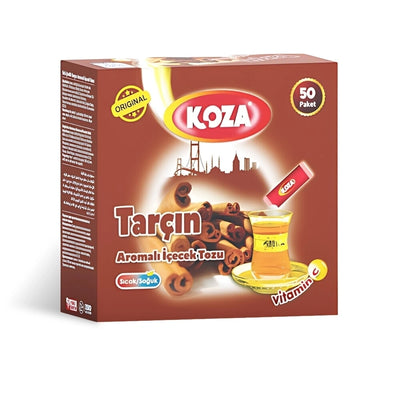 Koza Cinnamon Flavored Instant Drink Powder 50 Sachets Box - Koza