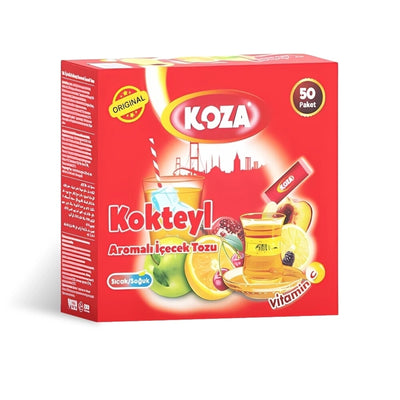 Koza Cocktail Flavored Instant Drink Powder 50 Sachets Box - Koza
