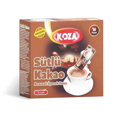 Koza Cocoa Flavored Instant Drink Powder 16 Sachets Box - Koza