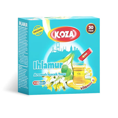 Koza Linden Flavored Instant Drink Powder 30 Sachets Box - Koza