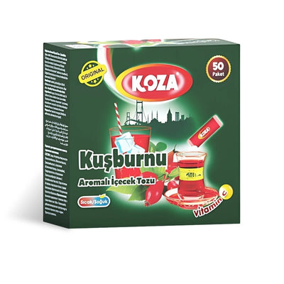 Koza Rosehip Flavored Instant Drink Powder 50 Sachets Box - Koza