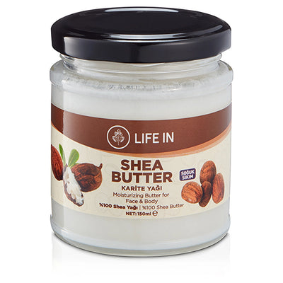 Life In Shea Butter Body Oil 150 ml glass jar