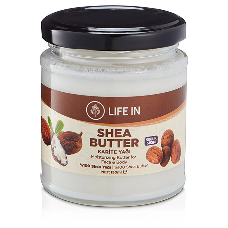 Life In Shea Butter Body Oil 150 ml glass jar