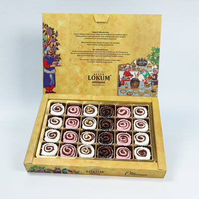 Lokum Atolyesi assorted chocolate roll Turkish delight gluten-free vegan 500g - Lokum Atolyesi