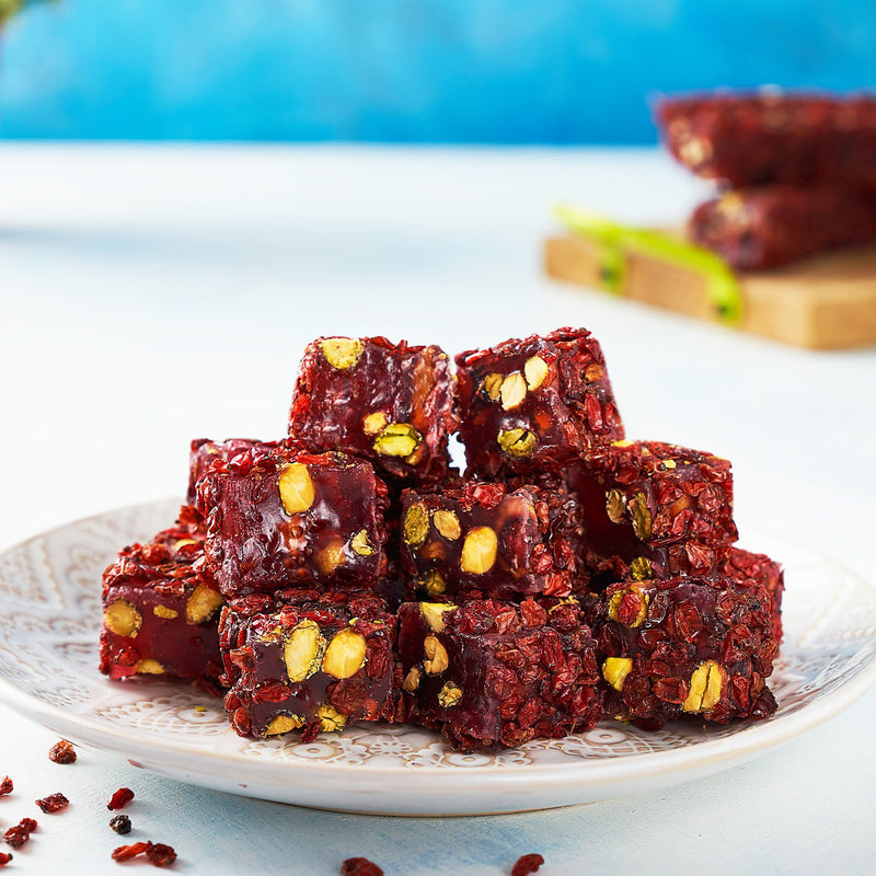 Lokum Atolyesi barberry pistachio Turkish delight gluten-free vegan 500g - صورة 2