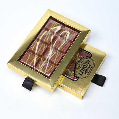 Lokum Atolyesi Dubai chocolate pistachio kadaifi milk chocolate 180g vacuum packed premium box
